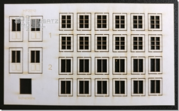 Bastelplatine Fenster und Türen - Set 2